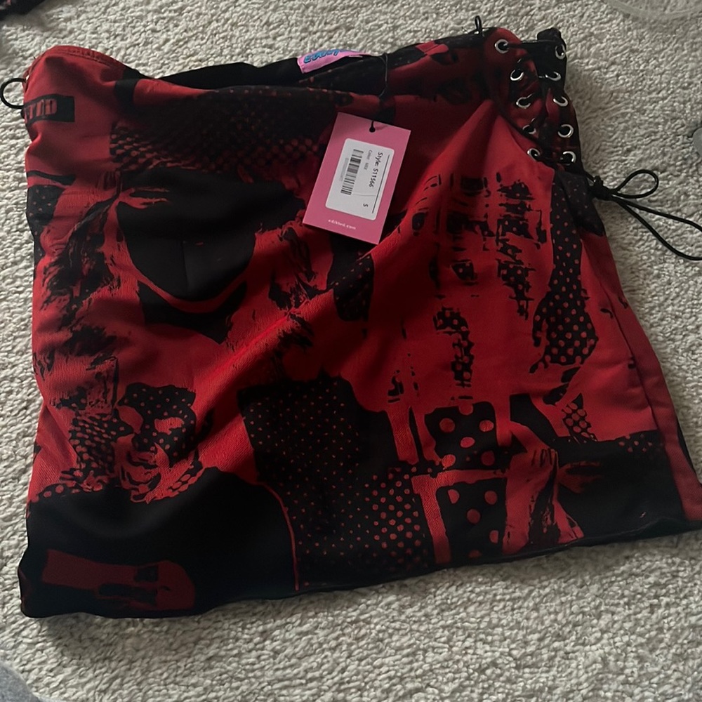Two piece skirt with corset top